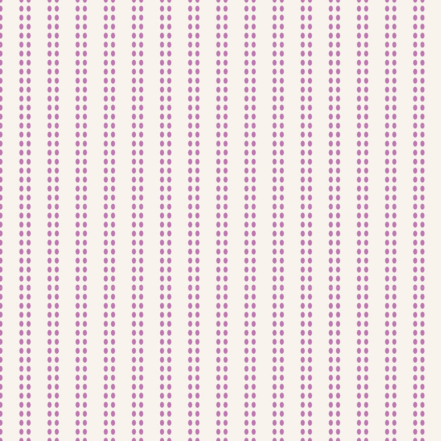 TEA TOWEL BASICS : Brownie Stripe Plum - 130070