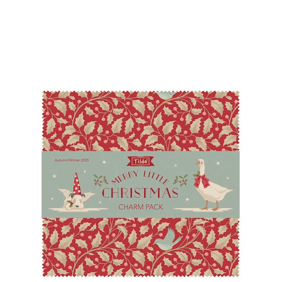 Tilda - Merry Little Christmas - ファブリックミックス - 12,5cm角 - 20種 - 40枚 - 300249