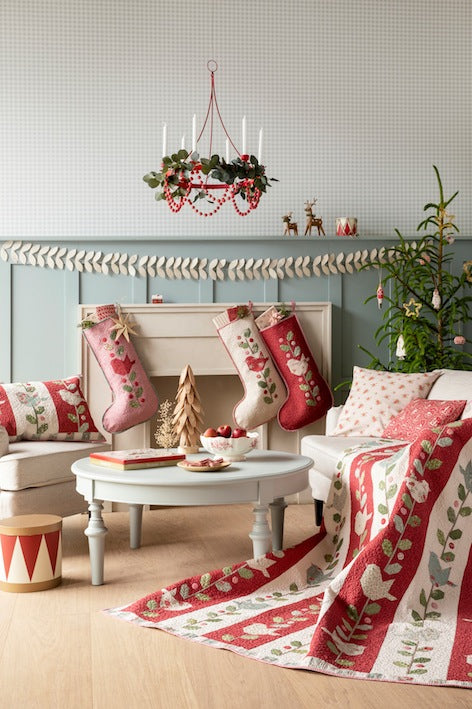 Tilda - Merry Little Christmas - バンドル - 50x55cm - 5種 - 300242 - レッド - Fat Quarter