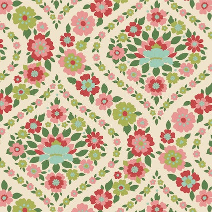 Tilda - Wallflower -  バンドル - 50x55cm - 300232-1-グリーン - Fat Quarter