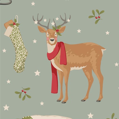 Tilda - Merry Little Christmas - バンドル - 50x55cm - 5種 -  300243 - ダックエッグ - Fat Quarter