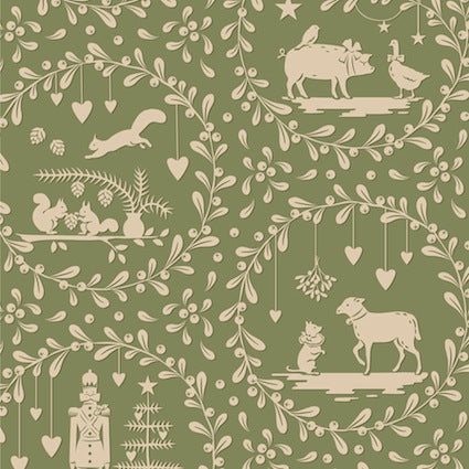 Tilda - Merry Little Christmas - ファブリックミックス - 12,5cm角 - 20種 - 40枚 - 300249