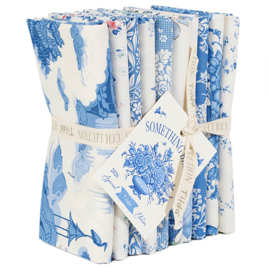 Tilda - Something Blue - バンドル - 50x55cm - 10種 - 300262 -  Fat Quarter Light