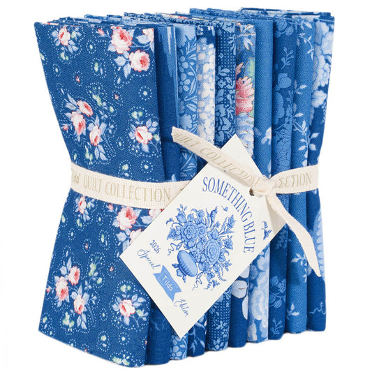 Tilda - Something Blue - バンドル - 50x55cm - 10種 - 300263 -  Fat Quarter Dark