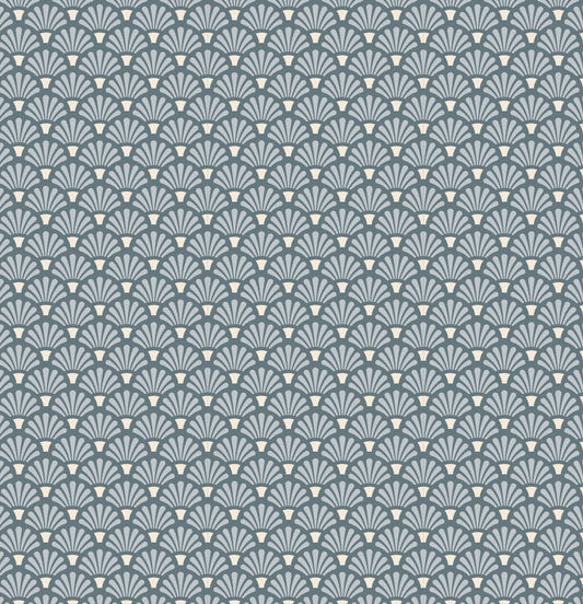 Tilda -  Flower Fan Blue - Painting Flowers (1色展開)