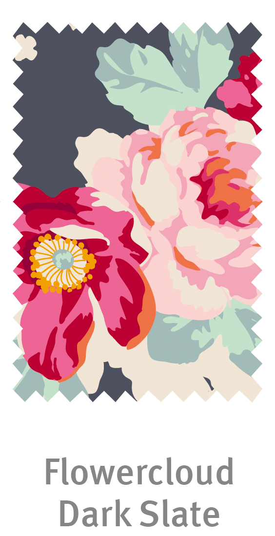 Tilda -  Flower Cloud : Cabbage Roses / Memory Lane (2色展開）