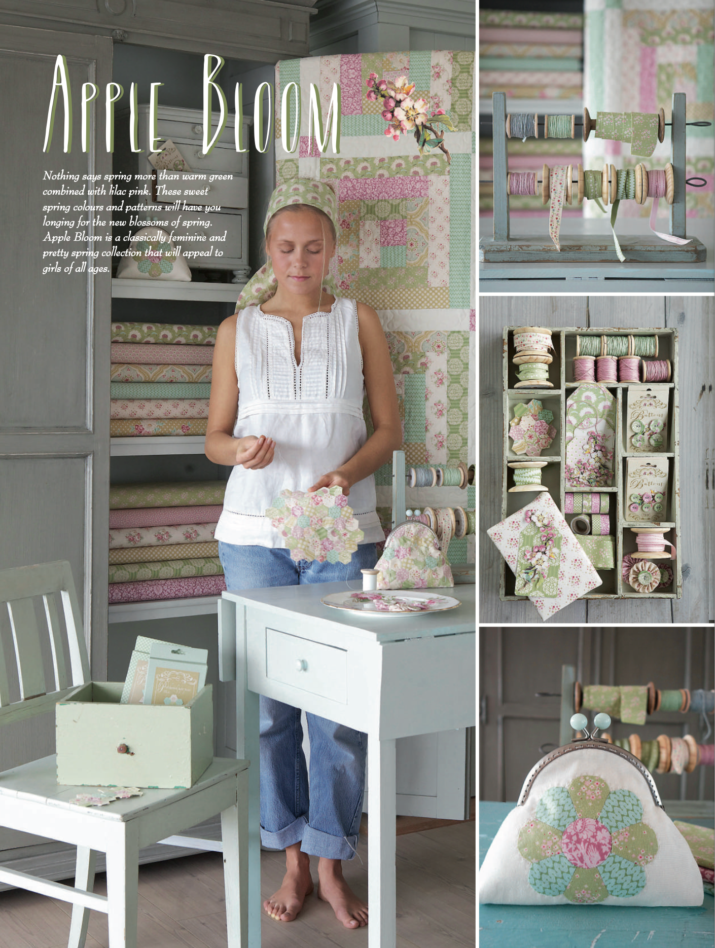 Tilda -  Cybill Tan Yellow - Apple Bloom (1色展開)