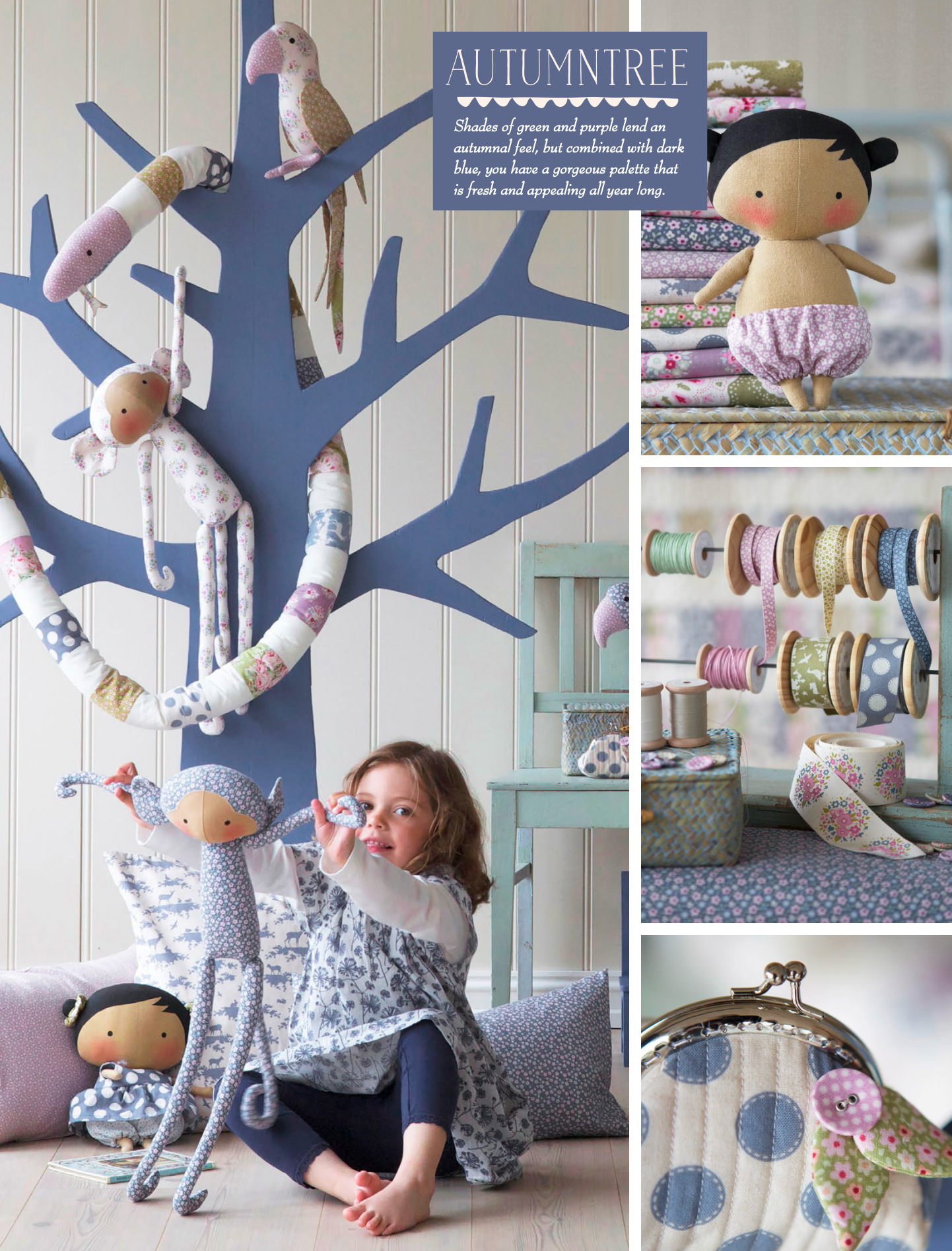 Tilda - Forest（3色展開）Sweet Heart & Autumn Tree