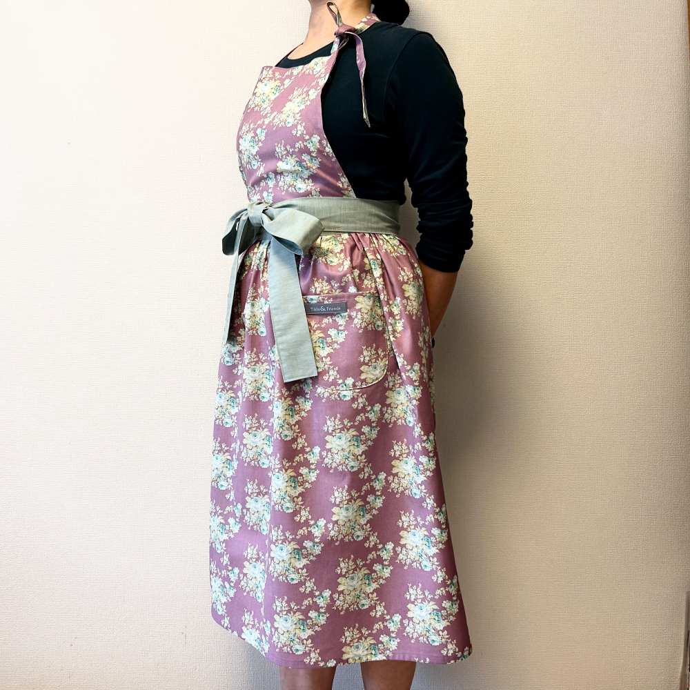 エプロン：Autumn Rose_TF-GA001(Teal)_(481496)