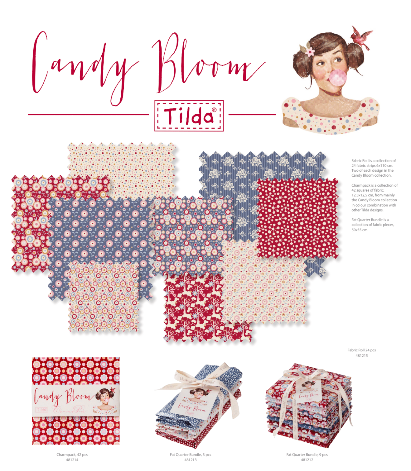 Tilda -  Pollen - Candy Bloom/Spring Diaries (2色展開）