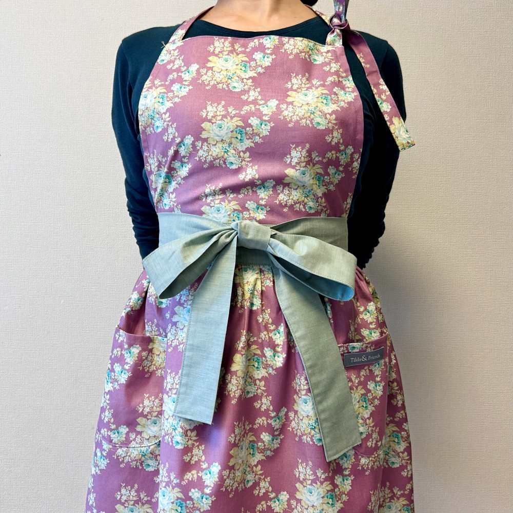 エプロン：Autumn Rose_TF-GA001(Teal)_(481496)