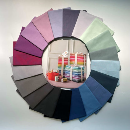 Tilda - Solids - Plain - Bundle - 50x55cm - 300180 - Cool colors