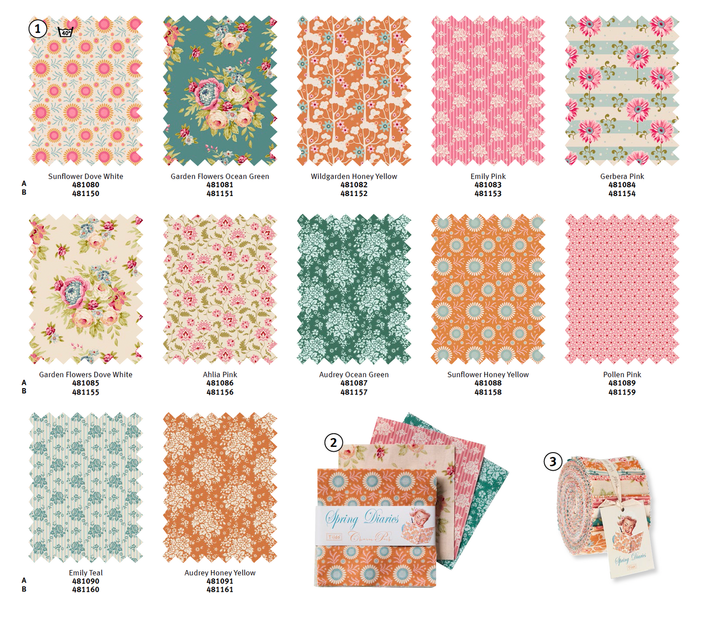 Tilda -  Wildgarden Pardon My Garden/Spring Diaries (3色展開)