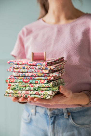 Tilda - Wallflower -  バンドル - 50x55cm - 300232-1-グリーン - Fat Quarter
